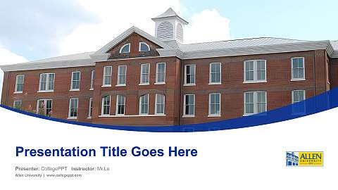 Allen University Course/Courseware Creation PPT Template