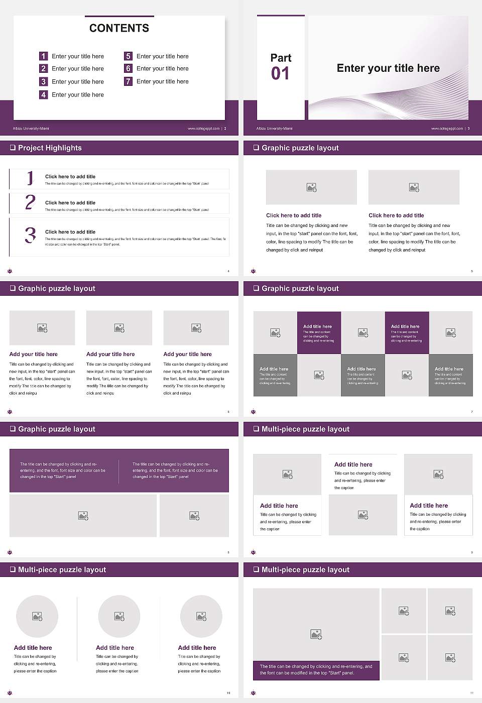 Albizu University-Miami General Purpose PPT Template16:9 ratio PPT effect preview image2