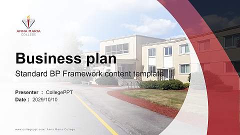 Anna Maria College Competition/Entrepreneurship Contest PPT Template