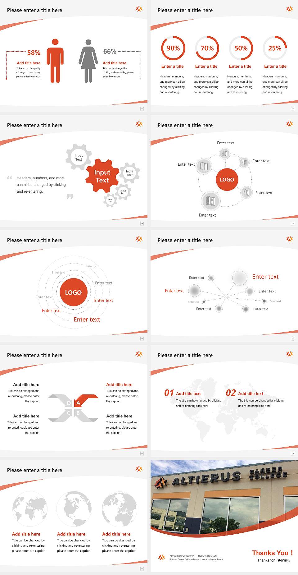 Altierus Career College-Tampa Course/Courseware Creation PPT Template4:3 ratio PPT effect preview image4