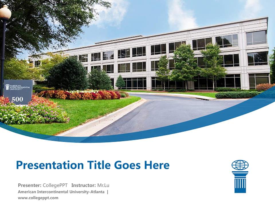 American Intercontinental University-Atlanta Course/Courseware Creation PPT Template4:3 ratio PPT effect preview image5