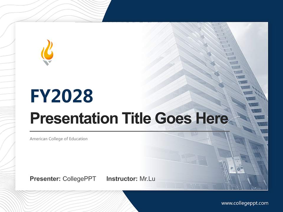 American College of Education Academic Presentation/Research Findings Report PPT Template4:3 ratio PPT effect preview image5