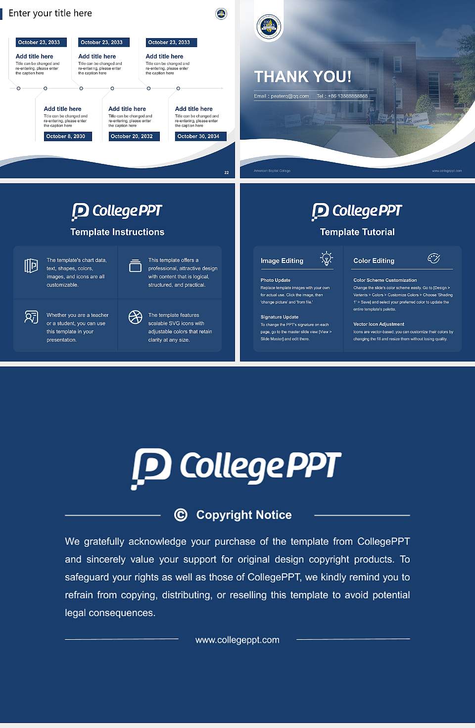 American Baptist College Lecture Sharing and Networking Event PPT Template4:3 ratio PPT effect preview image4