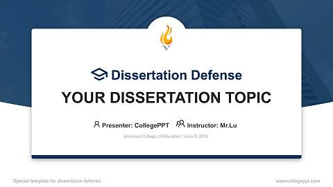 American College of Education Graduation Thesis Defense PPT Template