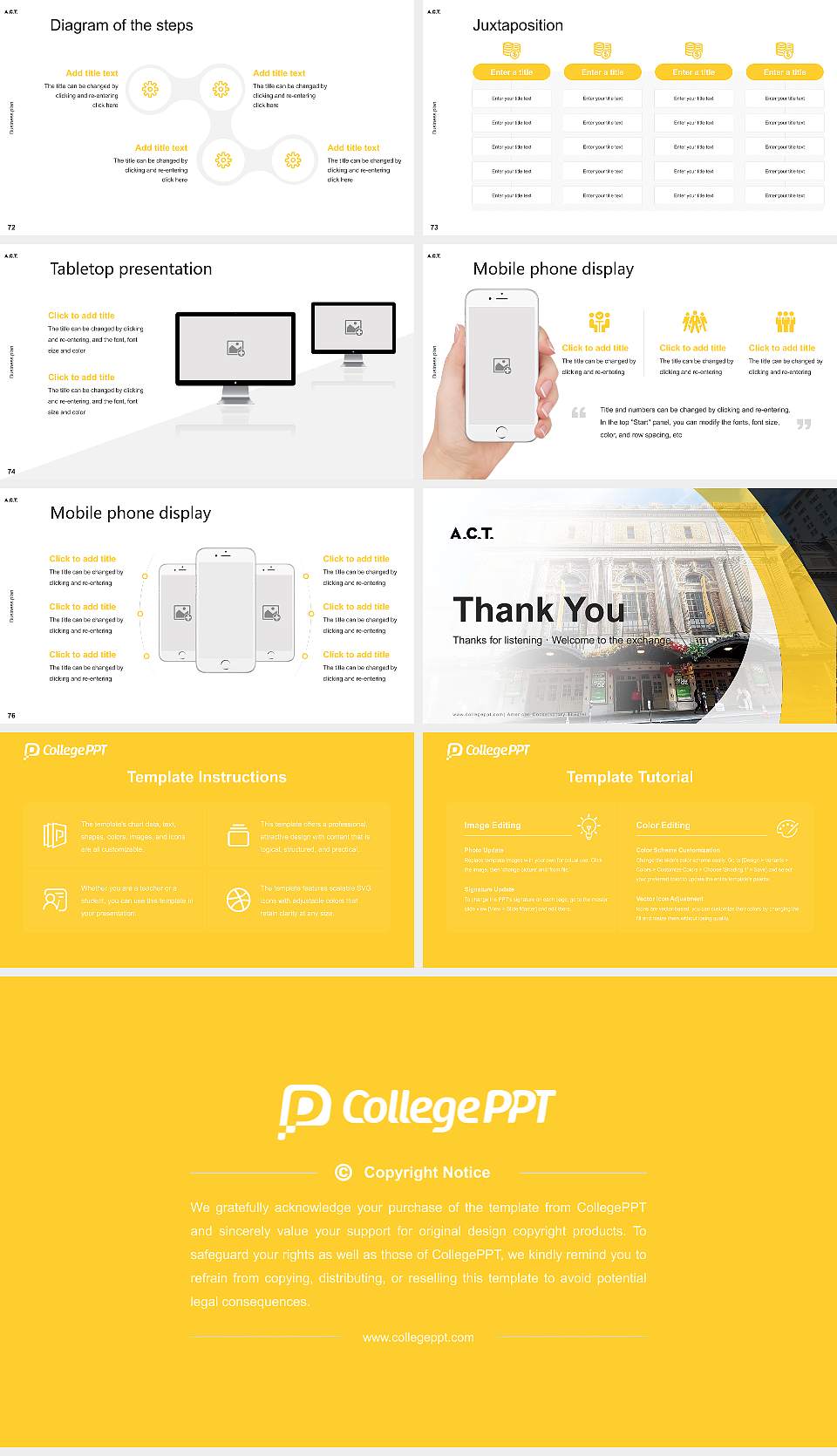 American Conservatory Theater Competition/Entrepreneurship Contest PPT Template16:9 ratio PPT effect preview image9