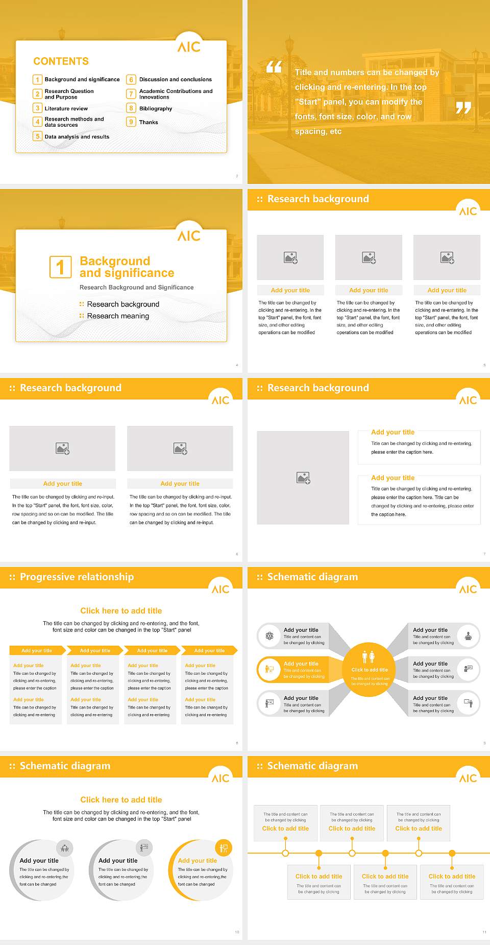 American International College Graduation Thesis Defense PPT Template4:3 ratio PPT effect preview image2