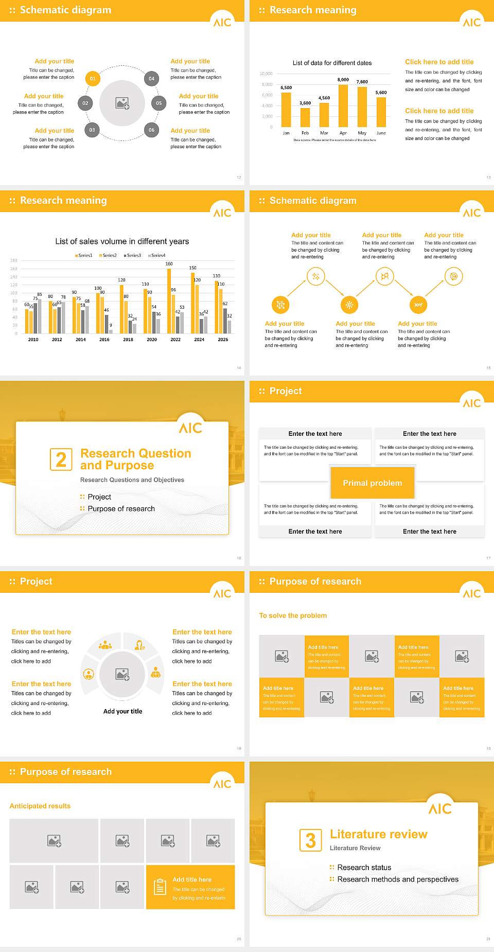 American International College Graduation Thesis Defense PPT Template4:3 ratio PPT effect preview image3