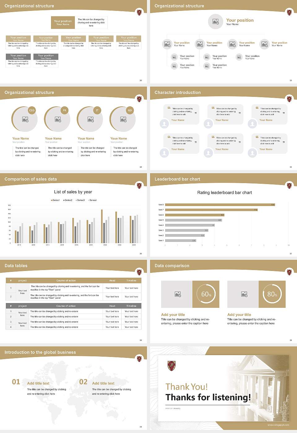 Anderson University Academic Presentation/Research Findings Report PPT Template16:9 ratio PPT effect preview image4