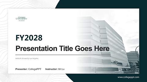 Antioch University-Los Angeles Academic Presentation/Research Findings Report PPT Template