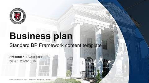 Albertus Magnus College Competition/Entrepreneurship Contest PPT Template