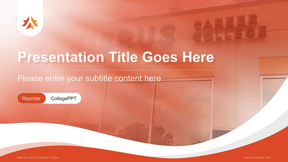 Altierus Career College-Tampa Lecture Sharing and Networking Event PPT Template16:9 ratio PPT effect preview image