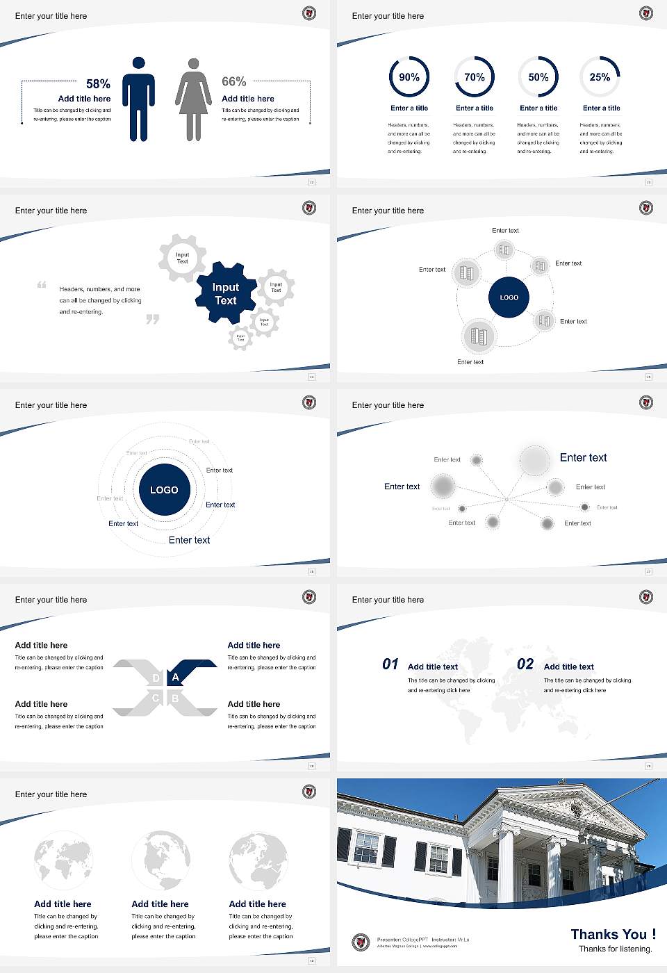 Albertus Magnus College Course/Courseware Creation PPT Template16:9 ratio PPT effect preview image4