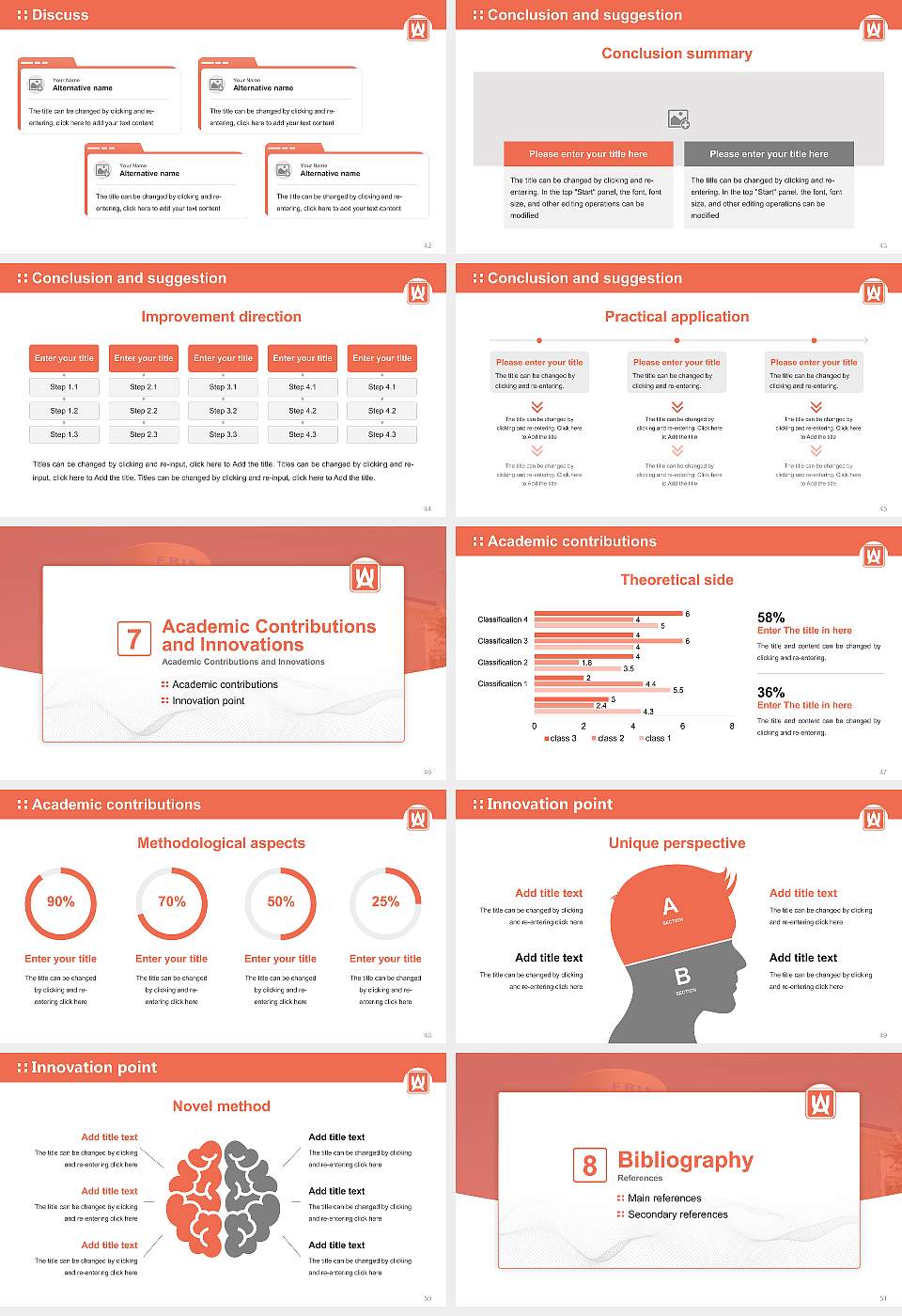 Amberton University Graduation Thesis Defense PPT Template16:9 ratio PPT effect preview image6