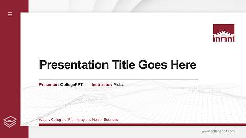 Albany College of Pharmacy and Health Sciences Thesis Proposal/Graduation Defense PPT Template