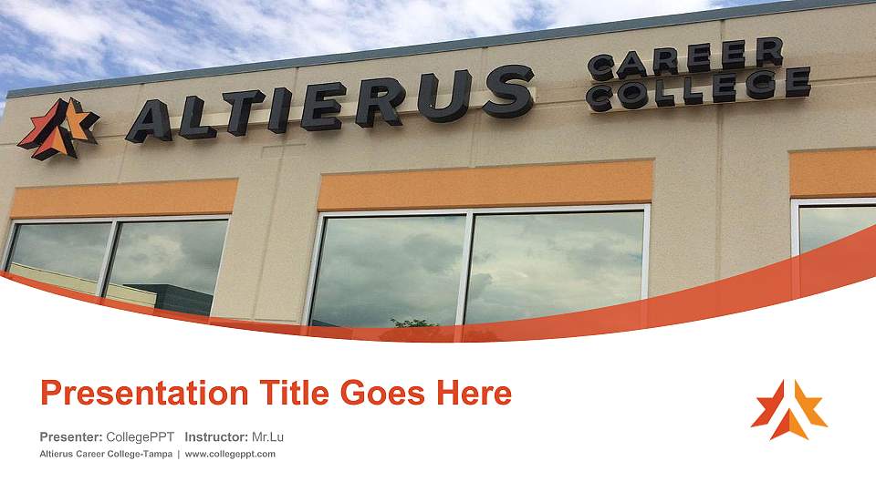 Altierus Career College-Tampa Course/Courseware Creation PPT Template16:9 ratio PPT effect preview image