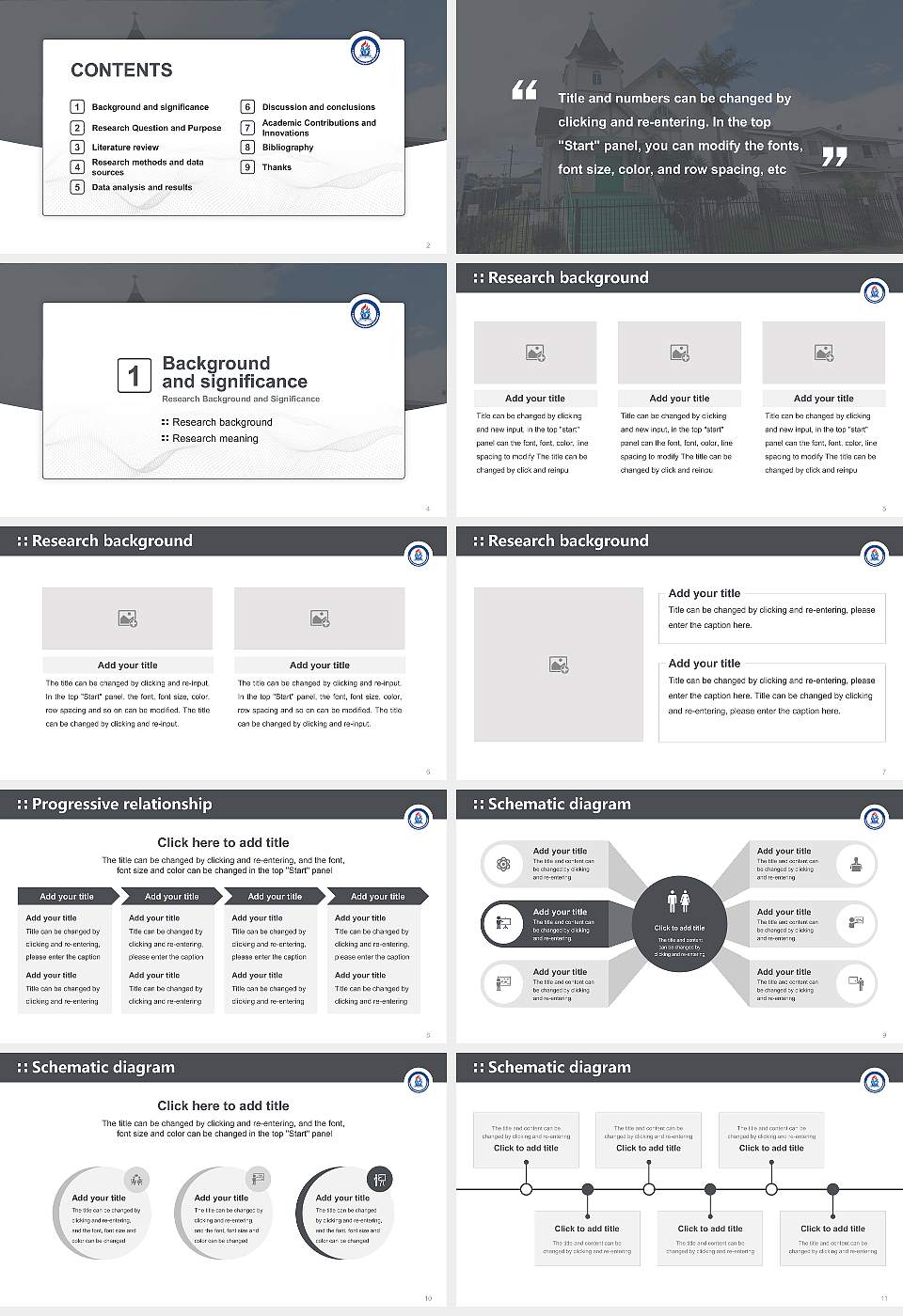 America Evangelical University Graduation Thesis Defense PPT Template16:9 ratio PPT effect preview image2