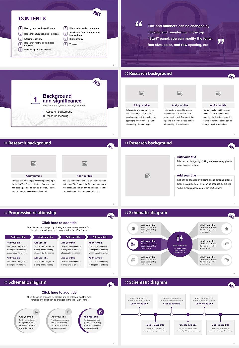 Abilene Christian University Graduation Thesis Defense PPT Template16:9 ratio PPT effect preview image2