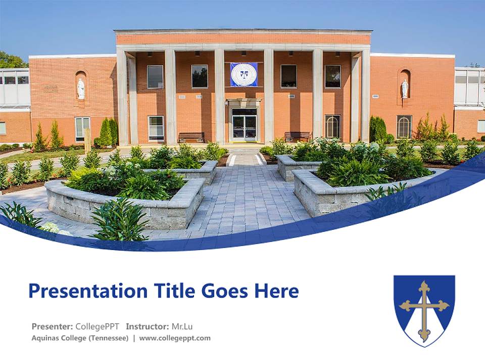 Aquinas College (Tennessee) Course/Courseware Creation PPT Template4:3 ratio PPT effect preview image5