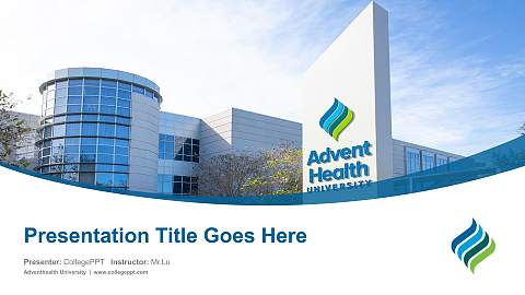 Adventhealth University Course/Courseware Creation PPT Template