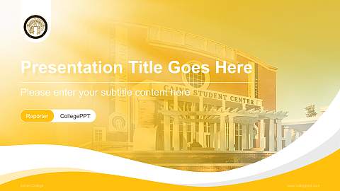 Adrian College Lecture Sharing and Networking Event PPT Template