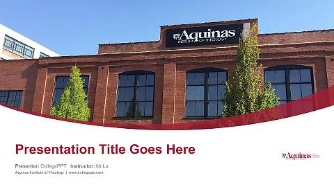 Aquinas Institute of Theology Course/Courseware Creation PPT Template