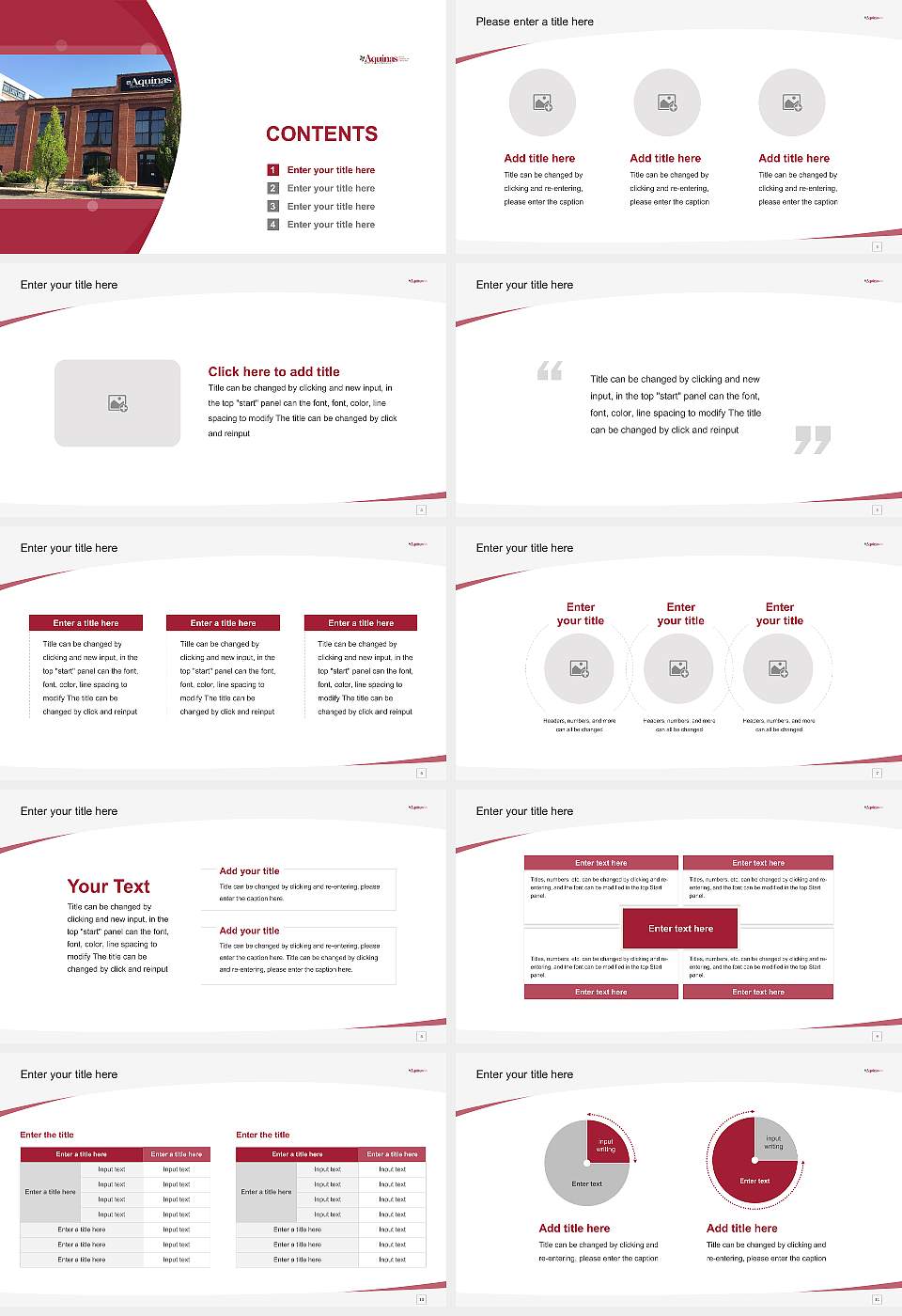 Aquinas Institute of Theology Course/Courseware Creation PPT Template16:9 ratio PPT effect preview image2