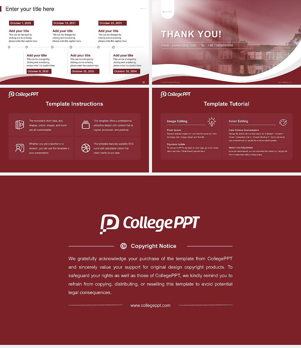 Aquinas College (Michigan) Lecture Sharing and Networking Event PPT Template16:9 ratio PPT effect preview image4