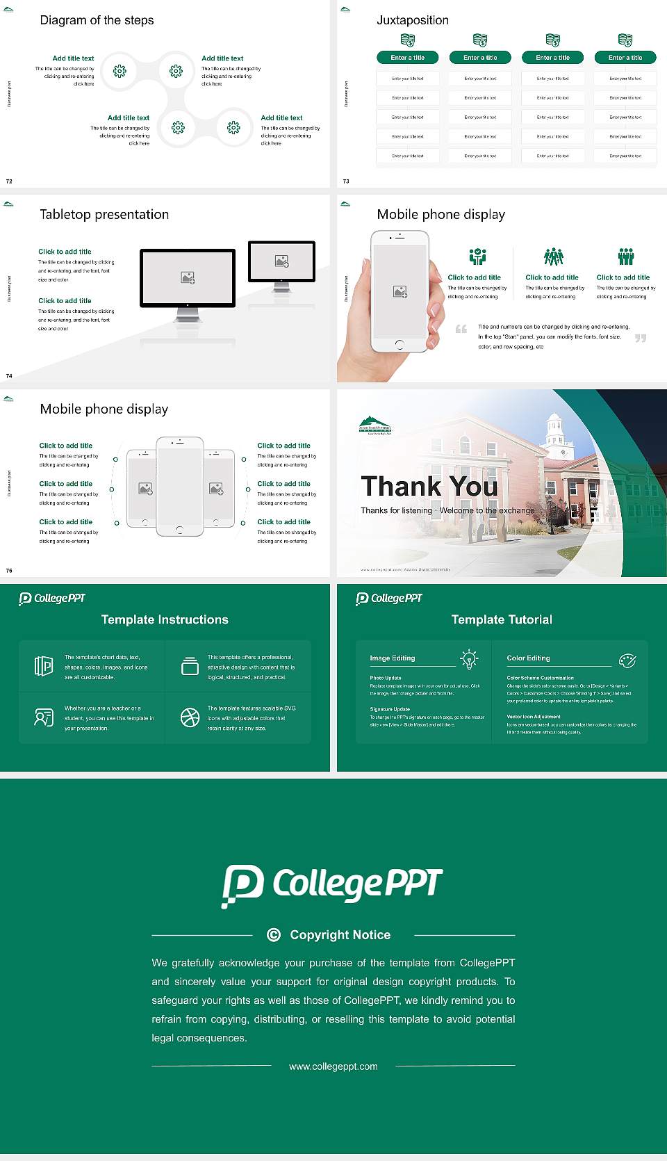 Adams State University Competition/Entrepreneurship Contest PPT Template16:9 ratio PPT effect preview image9