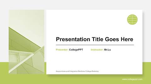 Acupuncture and Integrative Medicine College-Berkeley General Purpose PPT Template