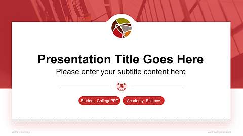 Adler University National Scholarship Defense PPT Template