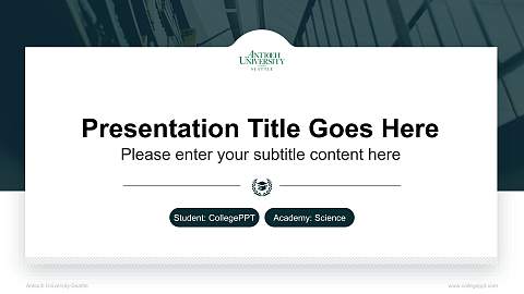 Antioch University-Seattle National Scholarship Defense PPT Template