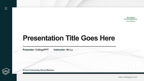 Antioch University-Santa Barbara Thesis Proposal/Graduation Defense PPT Template