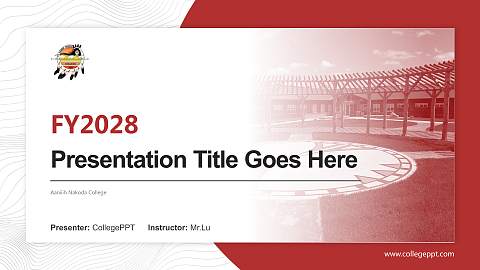 Aaniiih Nakoda College Academic Presentation/Research Findings Report PPT Template