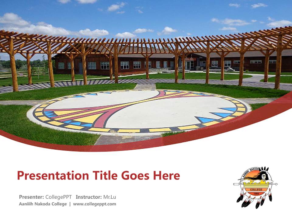 Aaniiih Nakoda College Course/Courseware Creation PPT Template4:3 ratio PPT effect preview image5
