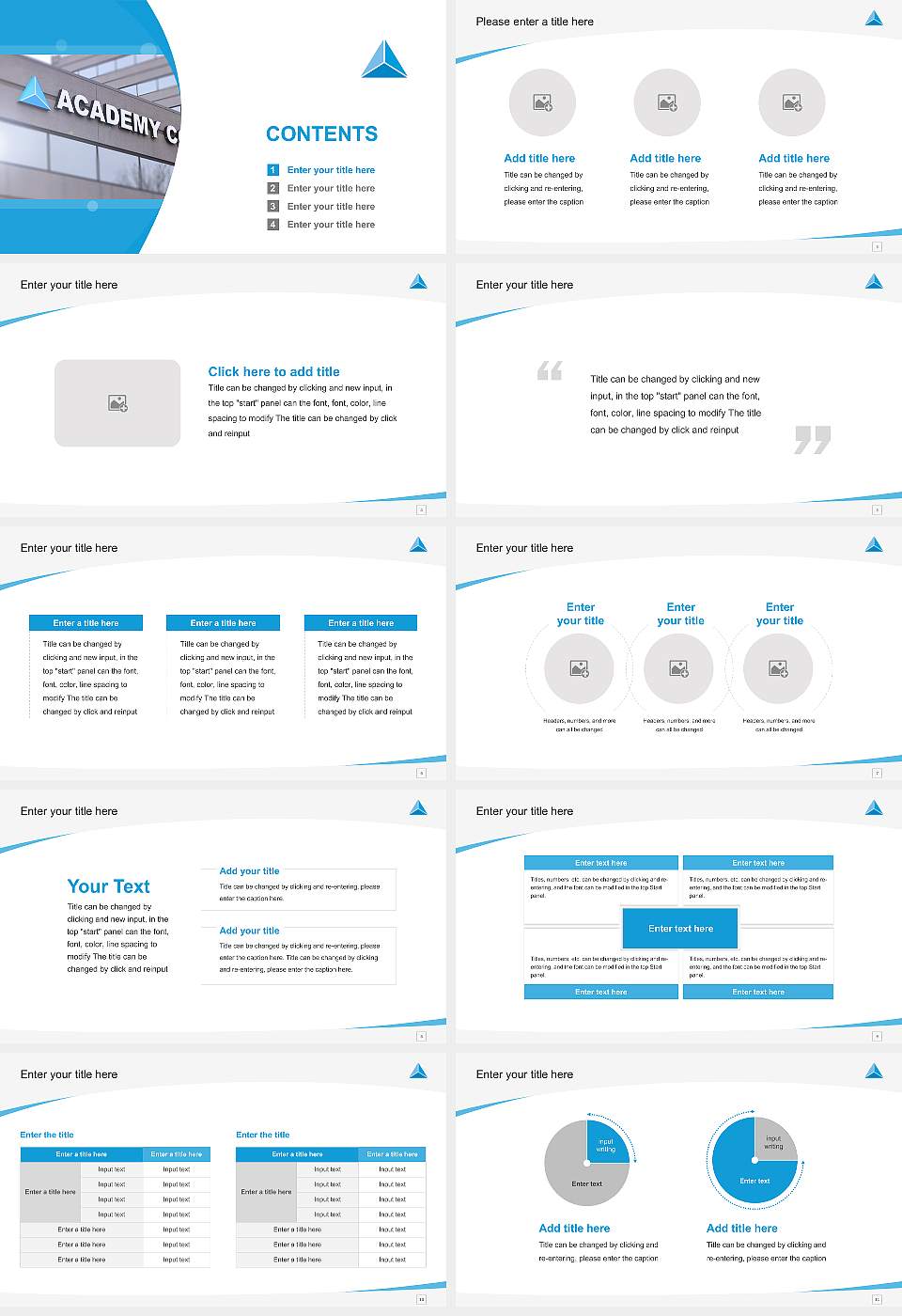 Academy College Course/Courseware Creation PPT Template16:9 ratio PPT effect preview image2