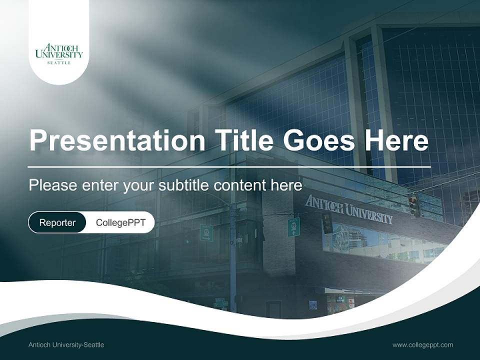 Antioch University-Seattle Lecture Sharing and Networking Event PPT Template4:3 ratio PPT effect preview image4