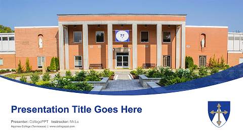 Aquinas College (Tennessee) Course/Courseware Creation PPT Template
