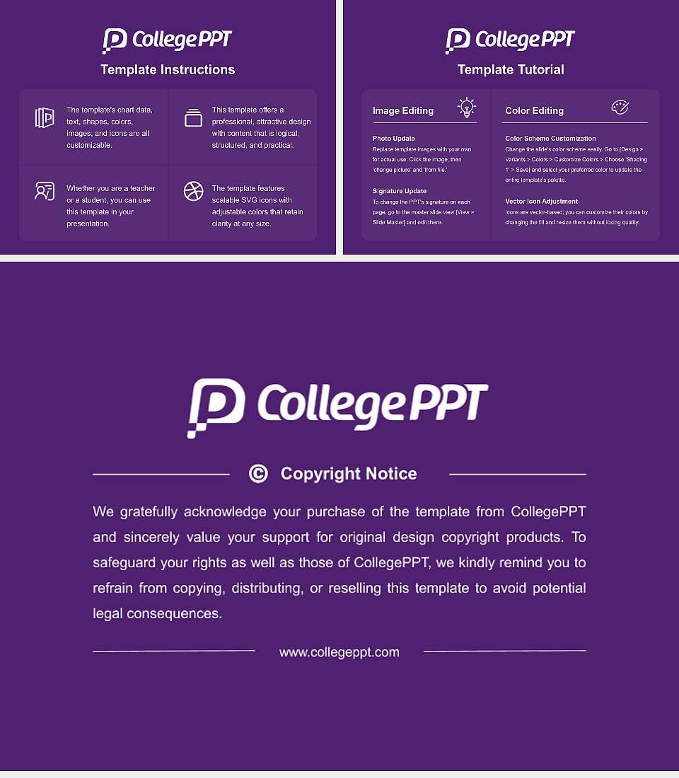 Abilene Christian University Course/Courseware Creation PPT Template4:3 ratio PPT effect preview image5