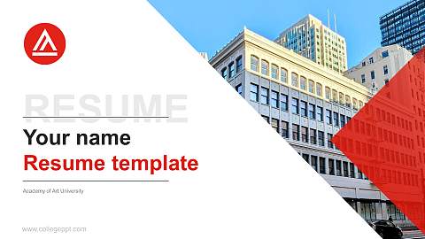 Academy of Art University Resume PPT Template