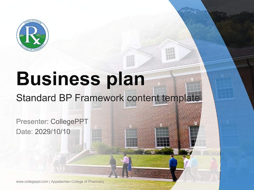 Appalachian College of Pharmacy Competition/Entrepreneurship Contest PPT Template4:3 ratio PPT effect preview image9