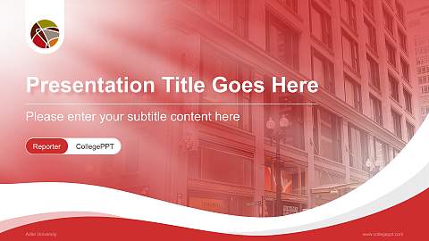 Adler University Lecture Sharing and Networking Event PPT Template