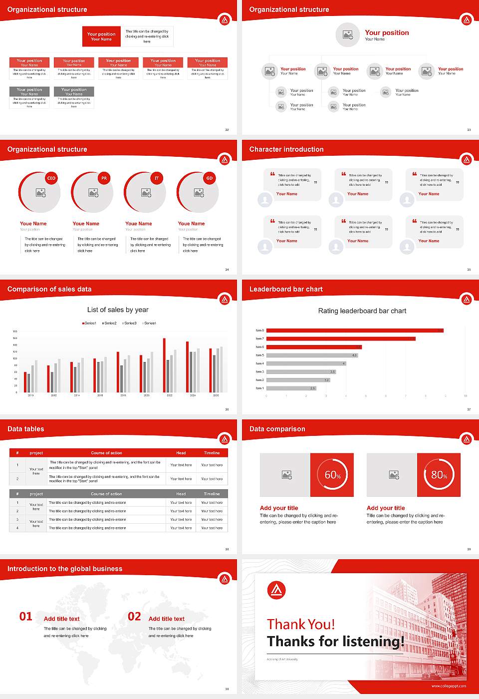 Academy of Art University Academic Presentation/Research Findings Report PPT Template16:9 ratio PPT effect preview image4