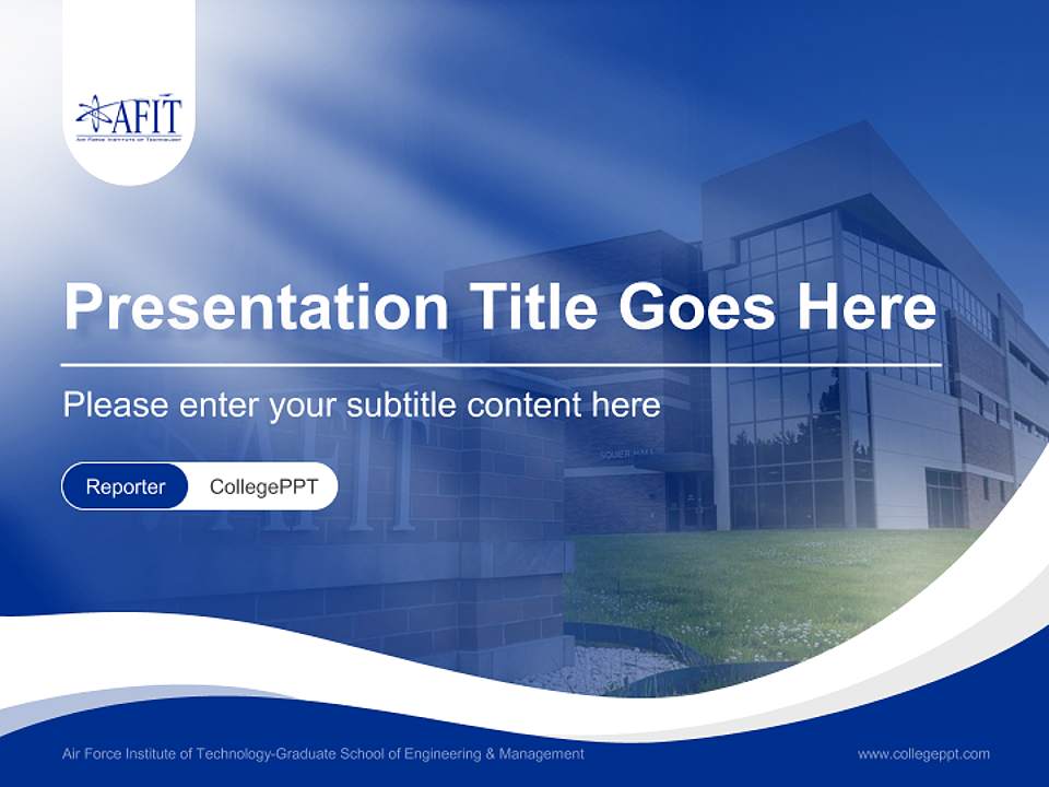 Air Force Institute of Technology-Graduate School of Engineering & Management Lecture Sharing and Networking Event PPT Template4:3 ratio PPT effect preview image4