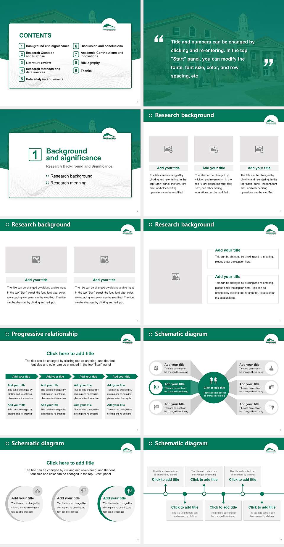Adams State University Graduation Thesis Defense PPT Template4:3 ratio PPT effect preview image2