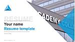 学院学院简历PPT模板