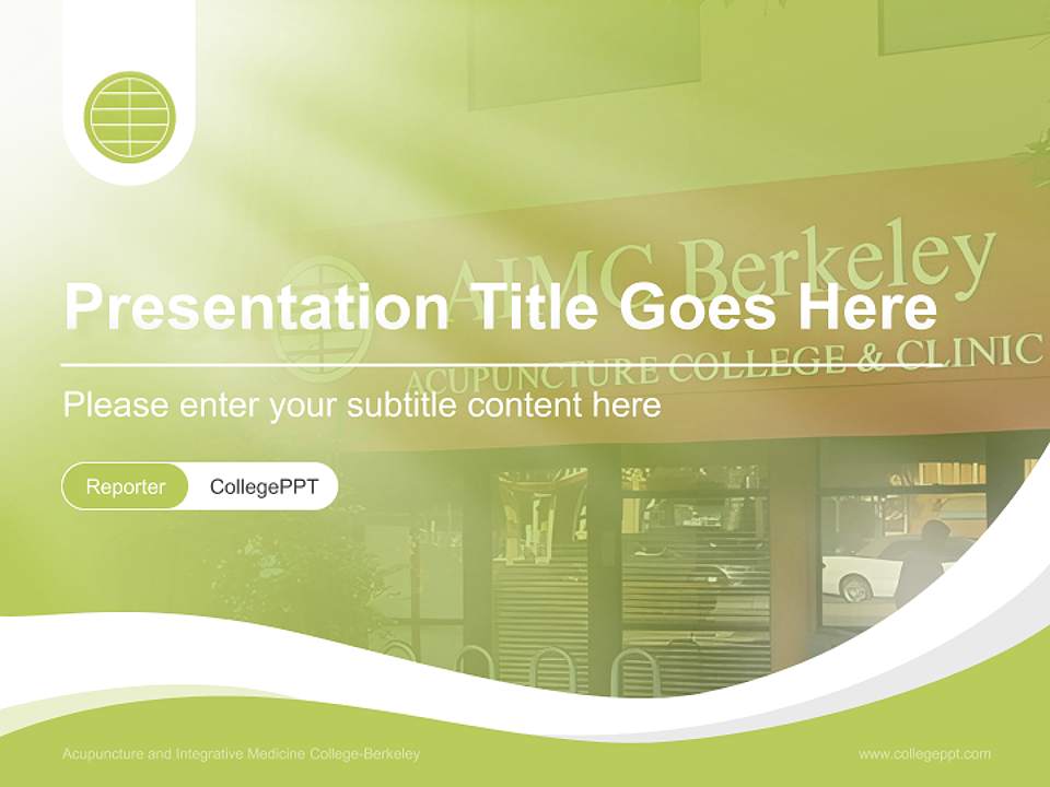 Acupuncture and Integrative Medicine College-Berkeley Lecture Sharing and Networking Event PPT Template4:3 ratio PPT effect preview image4