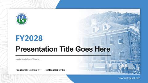 Appalachian College of Pharmacy Academic Presentation/Research Findings Report PPT Template