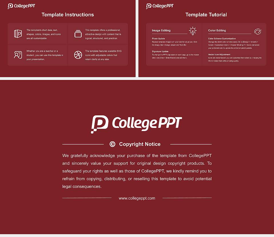 Aquinas College (Michigan) Course/Courseware Creation PPT Template16:9 ratio PPT effect preview image5