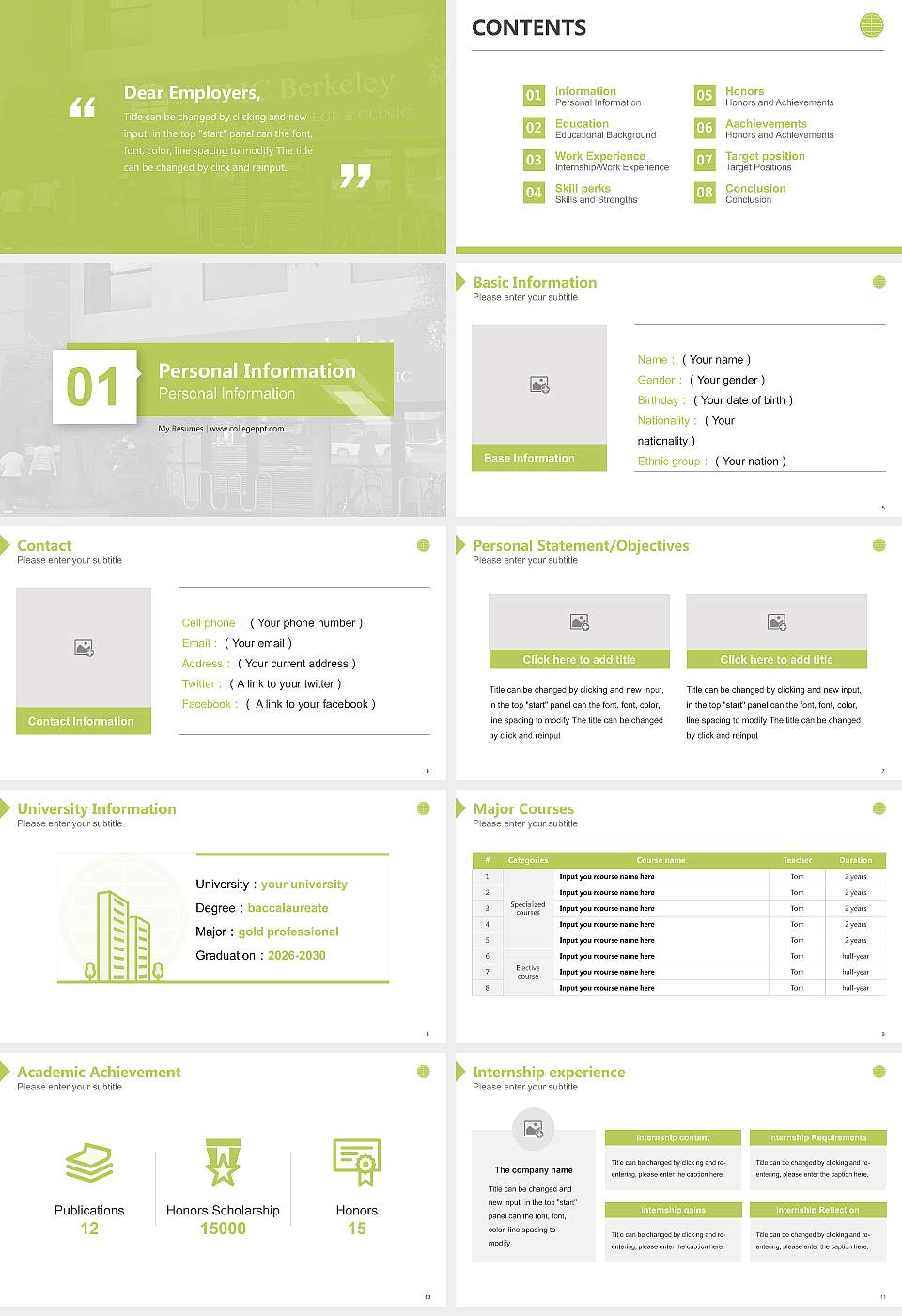 Acupuncture and Integrative Medicine College-Berkeley Resume PPT Template16:9 ratio PPT effect preview image2