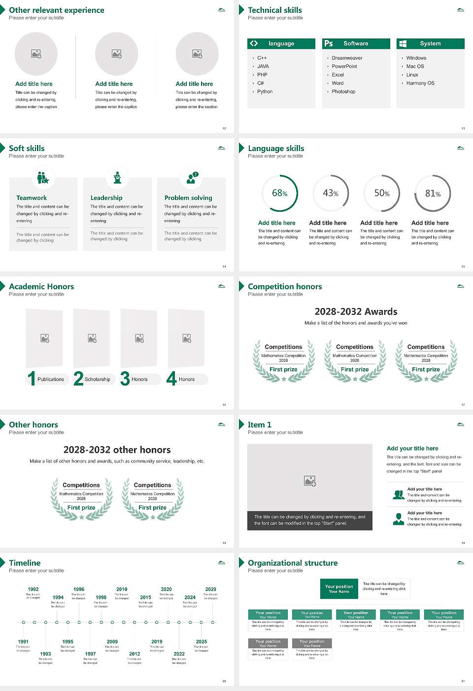Adams State University Resume PPT Template16:9 ratio PPT effect preview image3
